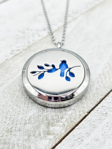 Aromatherapy - BIRD, Diffuser Pendant Necklace